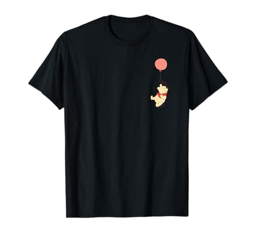 Image of Disney Winnie the Pooh Balloon Flight Corner Picture T-Shirt
