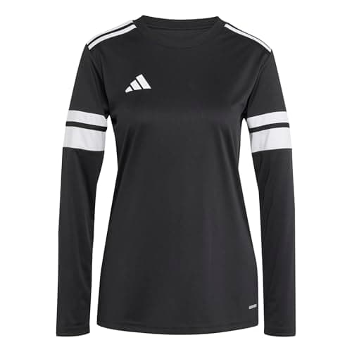 Image of adidas Women's SQUADRA25 Jersey Long Sleeve, Black/White, M