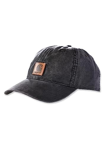 Image of Carhartt Men's Canvas Cap, Black, OS