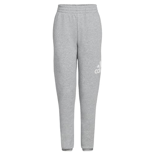 Image of adidas Girls' Essential Logo Joggers Sweatpants, Heather Grey Light, XL