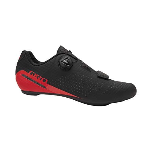 Image of Giro Cadet, Men's Road Cycling Shoes, Black/Bright Red, EUR41 UK7