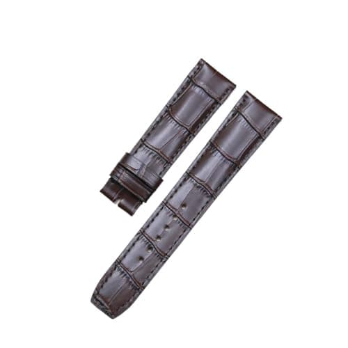 Image of HYUOIND Compatible With Baume & Mercier HAMPTON CLASSIMA 10597/10310 Calf Leather Watch Bands Top Layer Leather Accessories(Dark Brown without b,22mm)