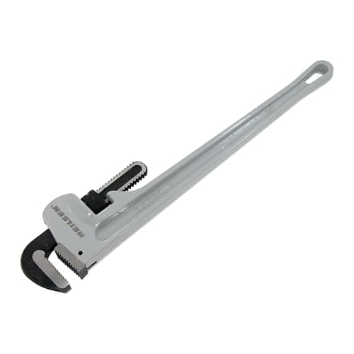 Image of Neilsen CT6117 Aluminium Pipe Wrench 24inch – Max Opening 102mm, Lightweight 2200g, Drop Forged Jaws