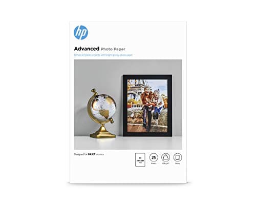 Image of HP Q5456A, A4/210 x 297 mm, Advanced Glossy Photo Paper, 250 gsm, 25 Sheets