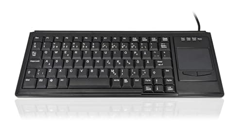Image of Accuratus K82B 15KV - USB Mini Scissor Key Touchpad Keyboard with 15KV ESD Air Discharge (Swedish)