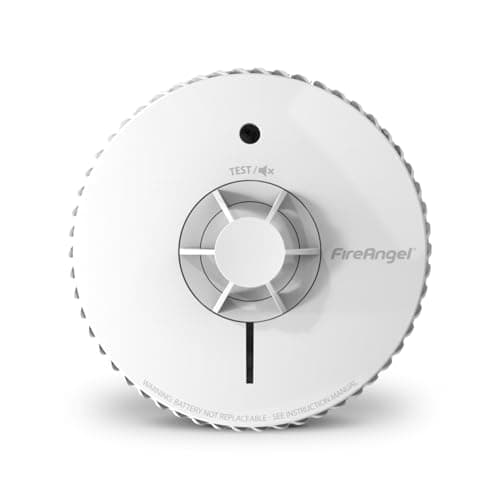 Image of FireAngel Heat Alarm for Kitchen with 10 Year Sealed for Life Battery - FA6720-R Heat Detector for Kitchen, Home, Caravan, Attic, Garage - Replacement for HT-630 Heat Alarms - White