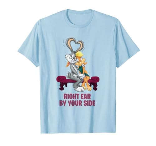 Image of Looney Tunes Bugs and Lola Valentine's Day Cuddle T-Shirt