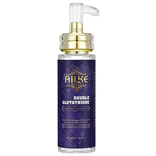 Image of AILKE Double Glutathione Super Skin Whitening Serum, Dark Spot Corrective Serum, Moisturizing, Lightening, Even Skin Tone, For Face and Body, 100ml (Pack of 1)