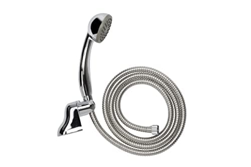 Image of Croydex 1 Function Bath and Shower Set Handset with Wall Bracket and Hose