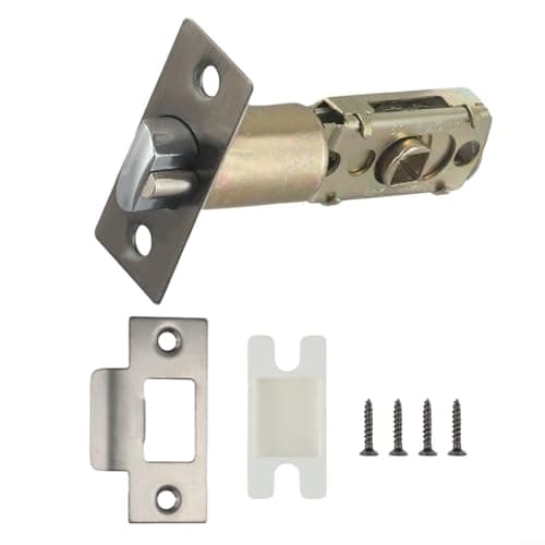 Image of Caswynlife Interior Door Tubular Mortice Latch, Adjustable 60Mm Or 70Mm Backset, Fire Rated Zinc Alloy Stainless Steel Construction, Secure Closure Mechanism(Silver-ET)