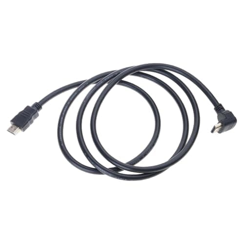 Image of Jazuaiao HDMIcompatible Male to Male Cable with 90 Degree Elbow to Straight Fast Speed Video Cord for LCD Projectors 1.5m HDMIcompatible Adapter Cable