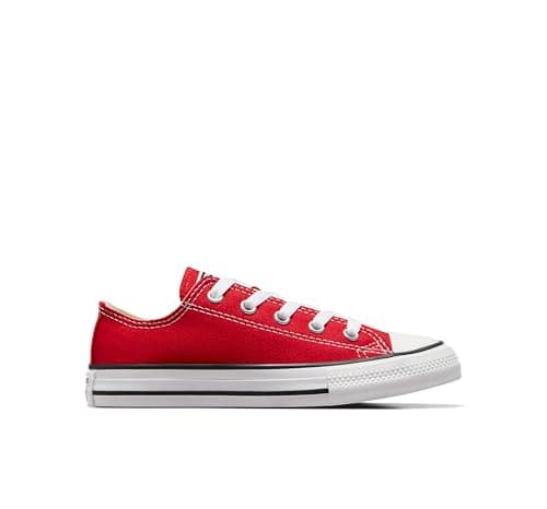 Image of Converse Chuck Taylor All Star Core Ox, Unisex Kids' Trainers, Red, 2 UK (34 EU)