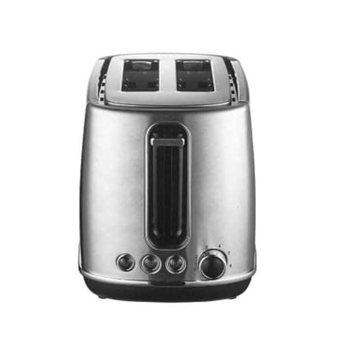 Image of Lakeland Brushed Stainless Steel 2-Slice Toaster with Extra-Wide Slots, Bagel, Defrost and Cancel Functions, 6 Variable Browning Settings