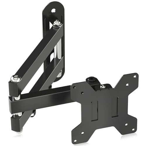 Image of Suptek Full Motion TV Wall Mount Bracket for Most 13-30 inch TVs and Monitors, Flat and Curved TVs up to 28lbs, Tilt Swivel and 16.9 inch Extension, Max VESA 100x100mm, Black, MA2776