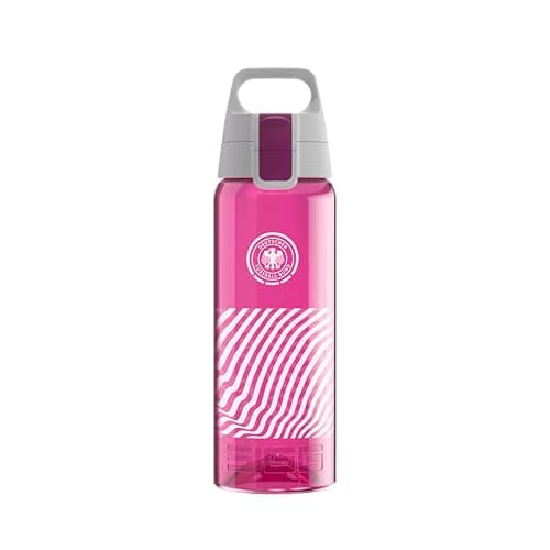 Image of Sigg - Tritan Water Bottle - Total Color ONE DFB Berry - Suitable for Carbonated Drinks - Dishwasher Safe - Leak-Proof - Lightweight - BPA-Free - Pink - 0.6L