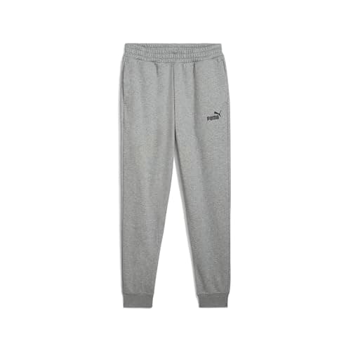 Image of PUMA Mens No. 1 Logo Sweatpants Fl Cl Knitted Pants, Medium Gray Heather, L EU