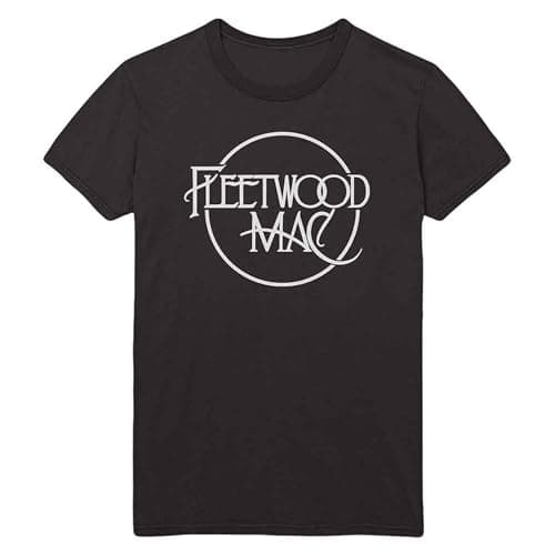 Image of Rock Off Fleetwood Mac 'Classic Logo' (Black) T-Shirt (Small)
