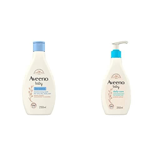 Image of AVEENO Baby Dermexa Moisturising Wash 250 ml & AVEENO Baby Daily Care Moisturising Lotion 250 ml