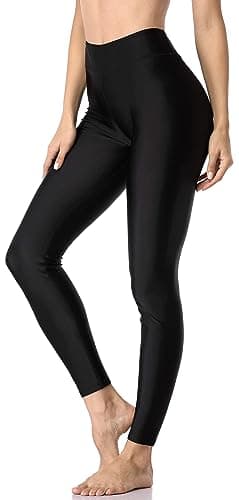 Image of ATTRACO Womens Swim Leggings Tummy Control Sun Protection Swimming Pants Bottom