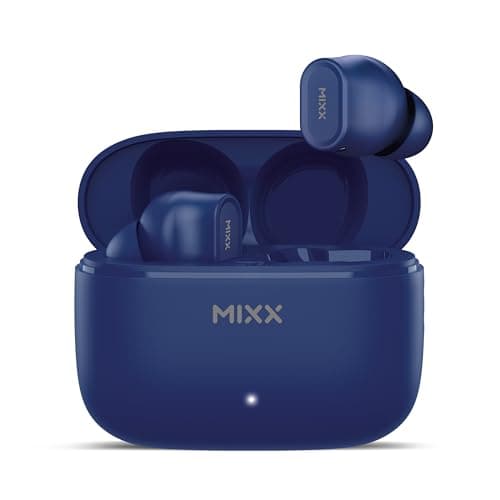 Image of Mixx StreamBuds Switch D7 True Wireless Earbuds – Bluetooth 5.4, 18-Hour Playtime, Quick Charge, Comfort-Fit Silicone Earbuds, Touch Controls, Voice Assistant Compatible (Navy)
