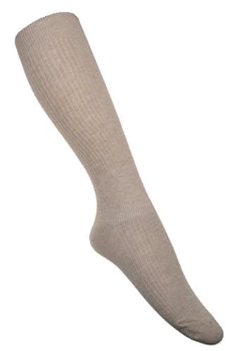 Image of WB SOCKS Cotton Anti-DVT Flight Socks Sand Uk Shoe Size 6-9