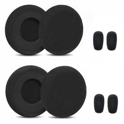 Image of YDYBZB C400-XT Ear Pads Cushions Kit Compatible with BlueParrott C400-XT C400XT Mono Bluetooth Wireless Headset Replacement Accessories Earpads Mic Foam High-Density Foam Black