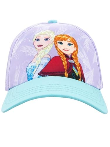 Image of Disney Frozen Hat | Girls Baseball Cap | Elsa Accessories for Girls | Official Frozen Merchandise | One Size Purple