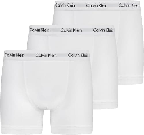Image of Calvin Klein Men's Trunk 3pk Trunk, White, S