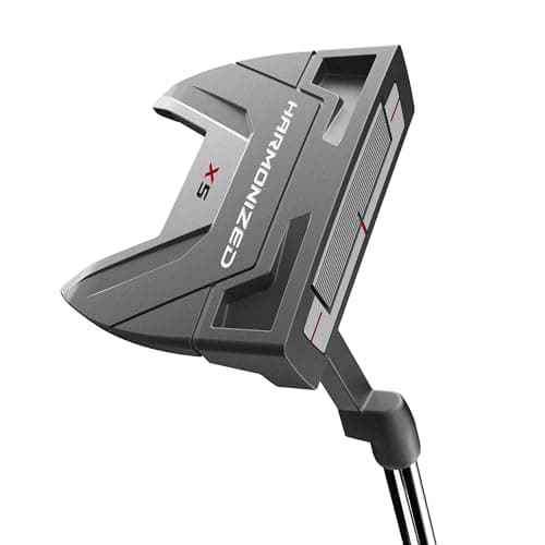 Image of Wilson Harmonized X5 Microinjected Polymer Putter, Optimal Precision Roller, Seam Handle, Grey/White/Red, 34 inch