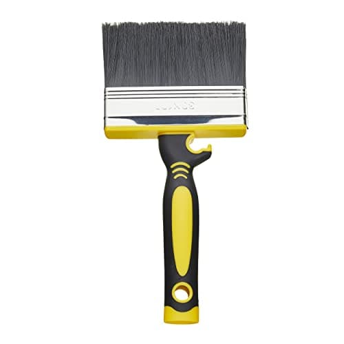 Image of Fit For The Job 4 inch Block Brush, Masonry Brush for Rapid Painting with Smooth & Textured Masonry Paints on Brick, Breeze Block, Render, Pebbledash & More, Large Paintbrush