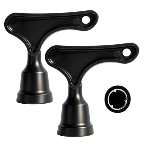Image of Plkjiu 2Pcs Football Boot Stud Wrench,2-Pack 13MM/16MM Stud Tool for Rugby Boots & Football Cleats, Anti-Slip Plastic Stud Key for Men & Sports Enthusiasts, Black