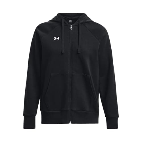 Image of Under Armour Women's UA Rival Fleece FZ Hoodie Shirt Black