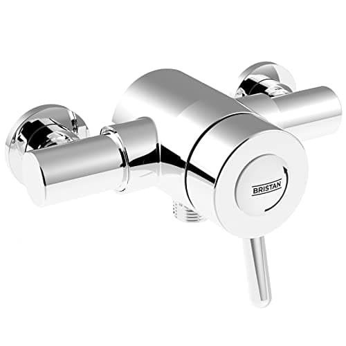 Image of Bristan Traditional Exposed Thermostatic Mixer Lever Shower Valve 110mm 155mm