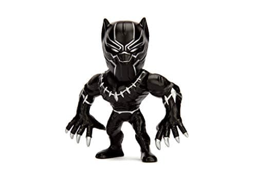 Image of JADA TOYS 253221002 Marvel Black Panther Die-cast figure, 10 cm, collectible figure, black