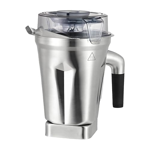 Image of 64oz Stainless Steel Container Compatible with Vitamix 5200 750 6300 Vm0103 Vm0197 E310 A2500 Classic C/G Explorian/Commercial Series etc Blender Jar Cup