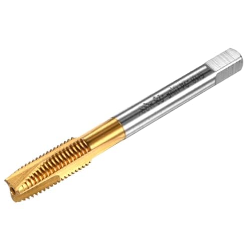 Image of M METERXITY 1-Pack 5/16-24 UNF Thread Tap, HSS Titanium Coated 70mm Length Straight Flute Right Hand Thread Screw Tapping Tool for Drilling/Milling Machines/CNC Machine Tools