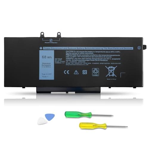 Image of SLDYAPCX 68Wh 3HWPP Battery Compatible With Dell Latitude 5410 5510 5501 5401 5411 5511 Precision 3541 3551,Inspiron 7706 2-in-1, Inspiron 17 7500 7506 2-in-1 Black 03HWPP 10X1J N2NLL 1VY7F 451-BCMN