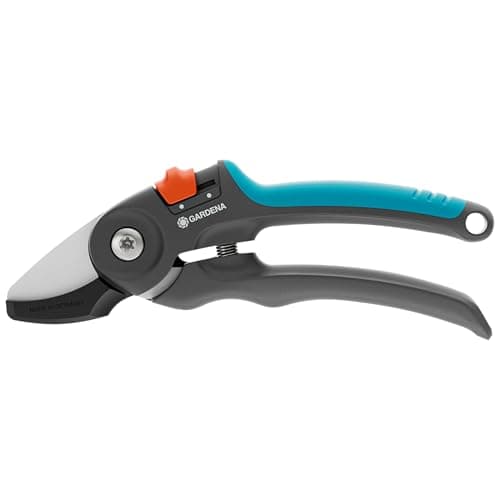 Image of Gardena Secateurs PremiumCut Dry Wood, Anvil Cut, 20 mm Cutting Diameter, ErgoTec Soft Grip Handles, Precision-Ground Steel Blades, PowerCoating (12240-20)