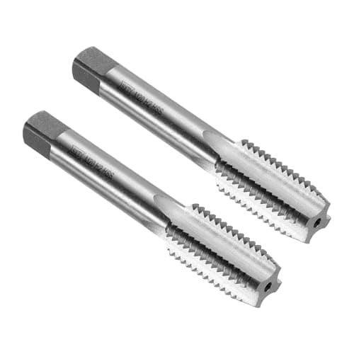 Image of sourcing map 2pcs Straight Flute Thread Tap, M20 x 2.5 Metric Screw Threading Tapping Tool Thread Milling Machine Taps, High-Speed Steel 6542 (HSS 6542)
