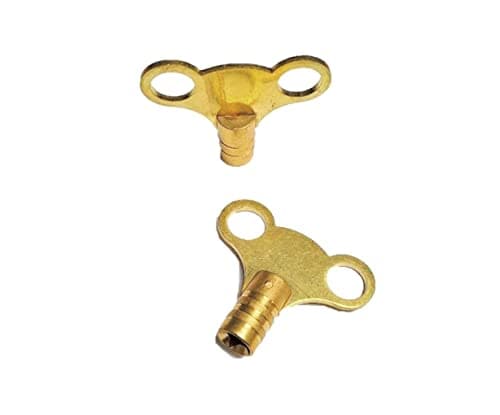 Image of Simply Products Pack of 2 - Brass Radiator Key - Radiator Bleed Key, Easy Grip - Venting Air Valve