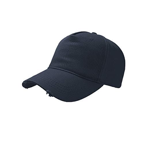Image of Atlantis Cargo Weathered Visor 5 Panel Cap (One Size) (Navy)