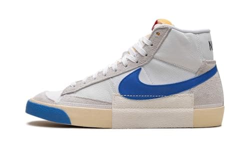 Image of Nike Mens Blazer Mid '77 Shoes, White/Photo Blue-white-beach, 11.5
