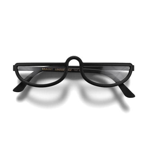 Image of LONDON MOLE® Brainy reading glasses | Cool half moon shaped readers | Men’s Women’s Unisex | Spring hinges