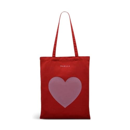 Image of RADLEY London My Love Responsible Medium Reusable Recycled Canvas Tote Bag, Poinsettia, Poinsettia, One Size
