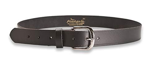 Image of Hawkdale Leather Belt Men 1.25 Inch - Black, Brown Suit Trouser - Made In The UK # 804-400 [Black] [Large - 36" - 40" (90-102 cm)]