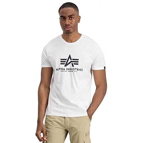 Image of Alpha Industries Basic T 2 Pack T-Shirt for Men White