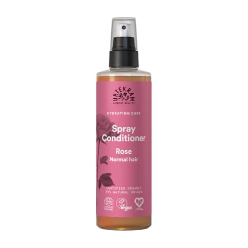 Image of Urtekram Spray Conditioner - Rose - Normal Hair -Vegan, Organic, Hyaloronic Acid, Natural Origin, 250 ml