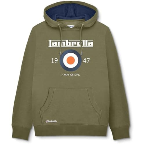 Image of Lambretta Mens Target Hoodie Green 4XL