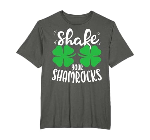 Image of Shake Your Shamrocks St Patricks Day Irish Women Funny Gifts T-Shirt