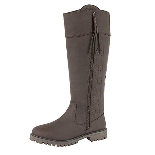 Image of Woodland Womens/Ladies Bailey Waxy Leather Country Boot (3 UK) (Dark Brown)